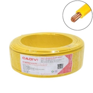Dây điện Cadivi CV/LF-1.5-(7/0.52)-0.6/1kV (75) Vàng
