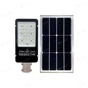 Bộ Đèn Đường Led Solar Năng Lượng Mặt Trời 300W/ 400W Siêu Sáng ECO SCD03 6500K (Ánh Sáng Trắng, Thân Nhôm, IP65, tấm pin rời)