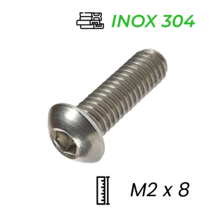 Lục Giác Chìm Mo Inox 304 ISO7380 M2x8