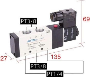 Van Điện Từ Solenoid 2/2 Airtac chính hãng
